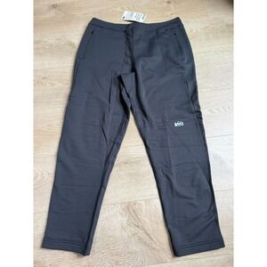 NWT Mens REI Flash Hyperstretch fleece pant pirate black stretch size M short